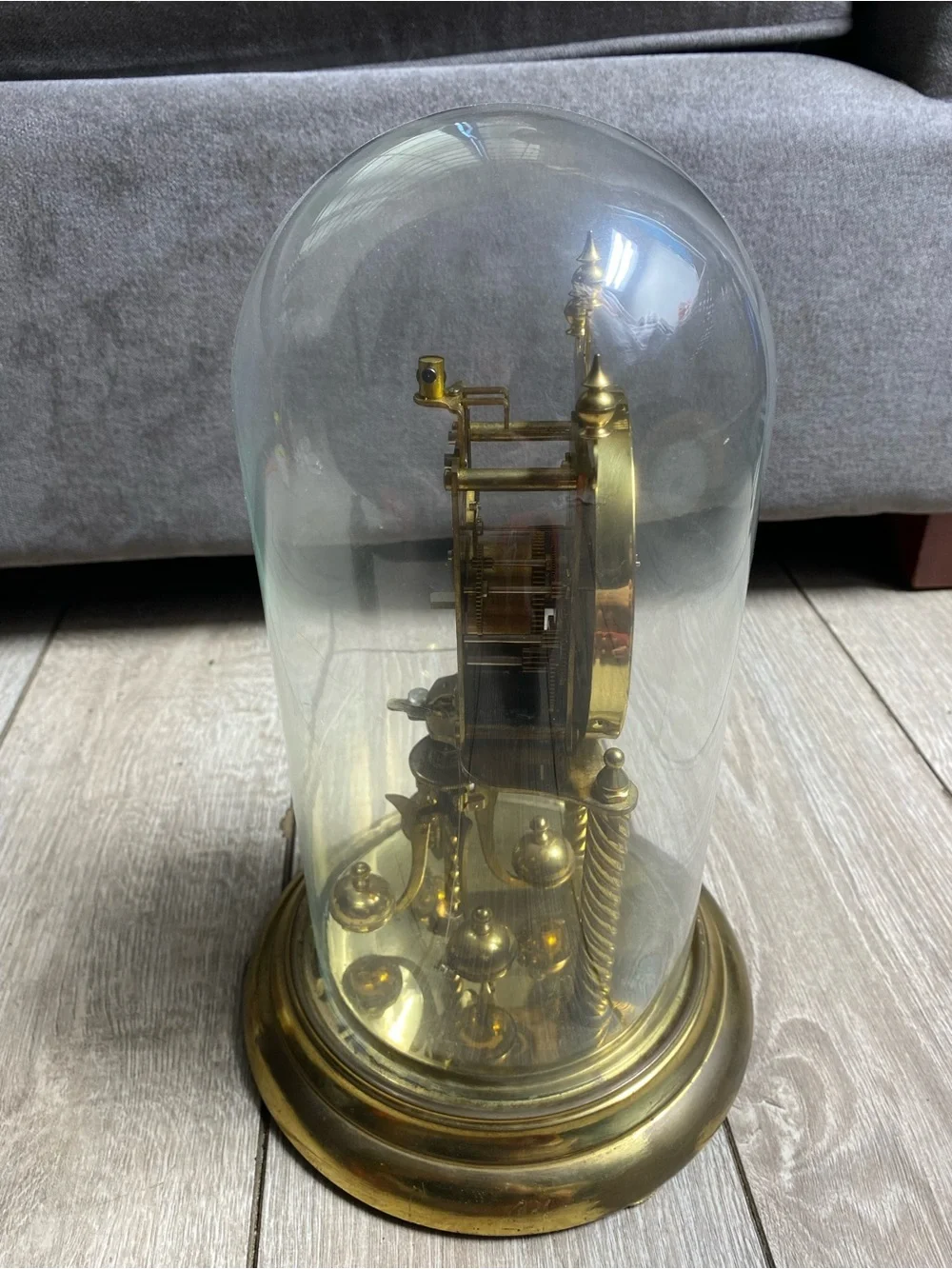 VTG Kundo by Kieninger & Obergfell 400-Day Anniversary Clock Glass Dome No Key?